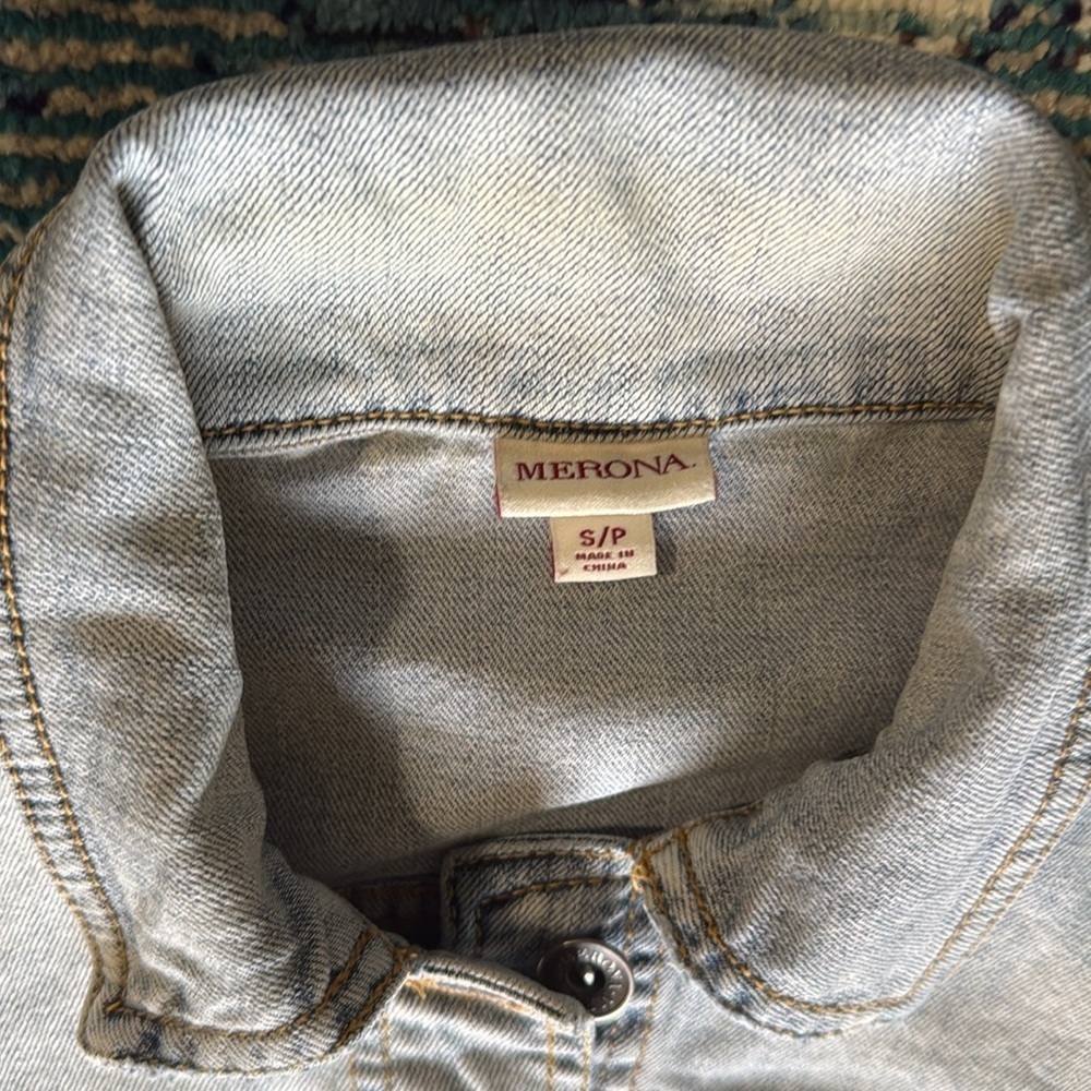 WOMANS SHORT SLEEVE MERONA JEAN JACKET 🧥 SIZE S/P (C4) - Picture 5 of 5